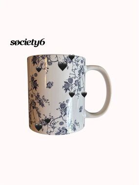 Floral 🍆 mug (bachelorette, gag, cheeky gift)